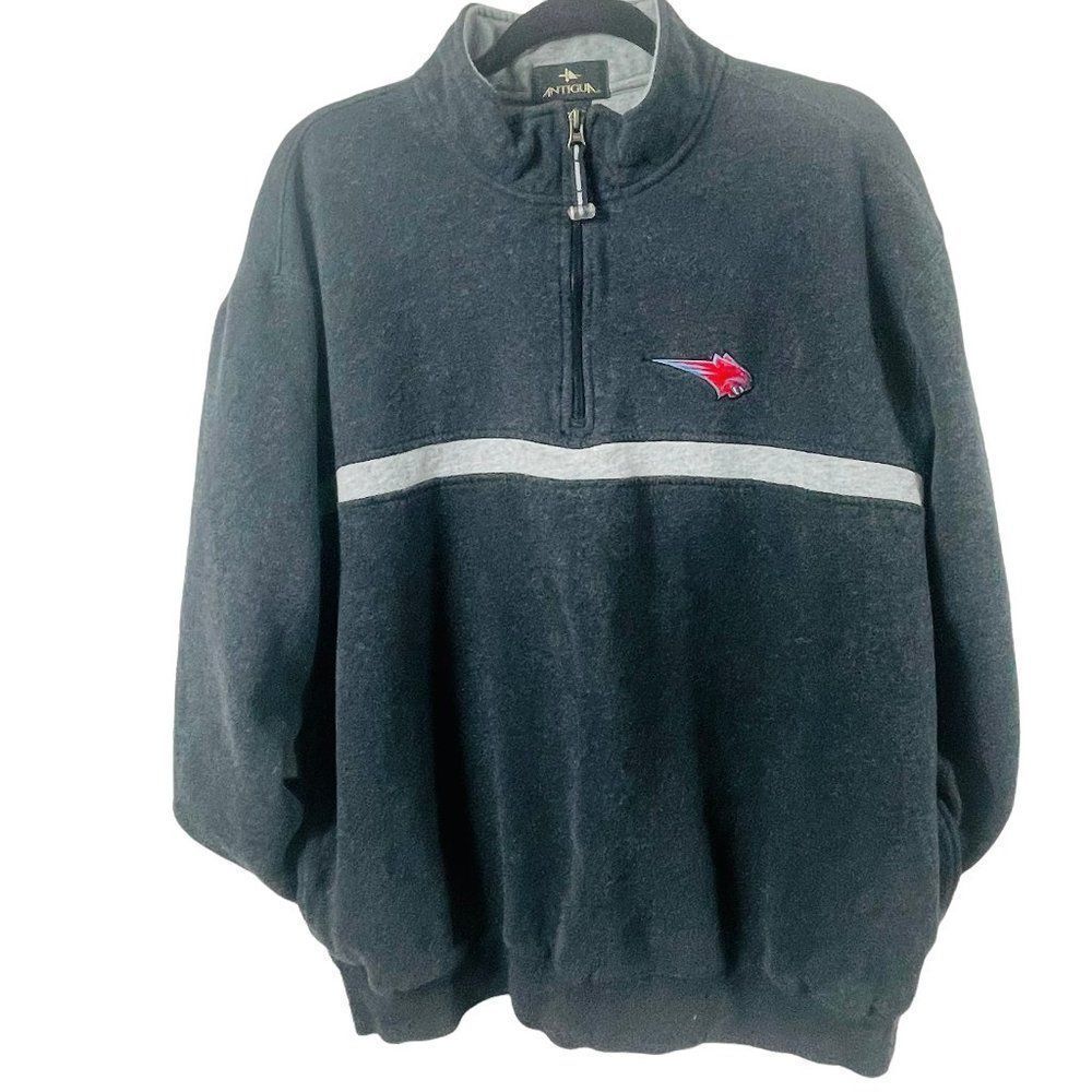 Vintage /Men's/ Charlette's NBA/ Antigua /Quarter Zip /Charcole Grey Size XL